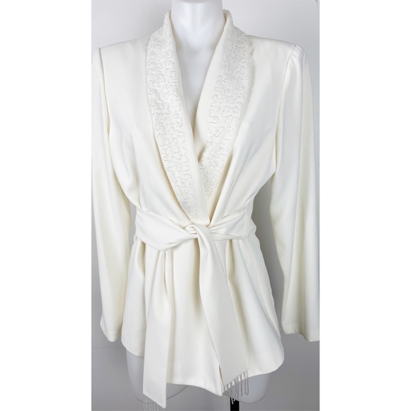 Jessica Howard Beaded Blazer Size 8P - Picture 1 of 4